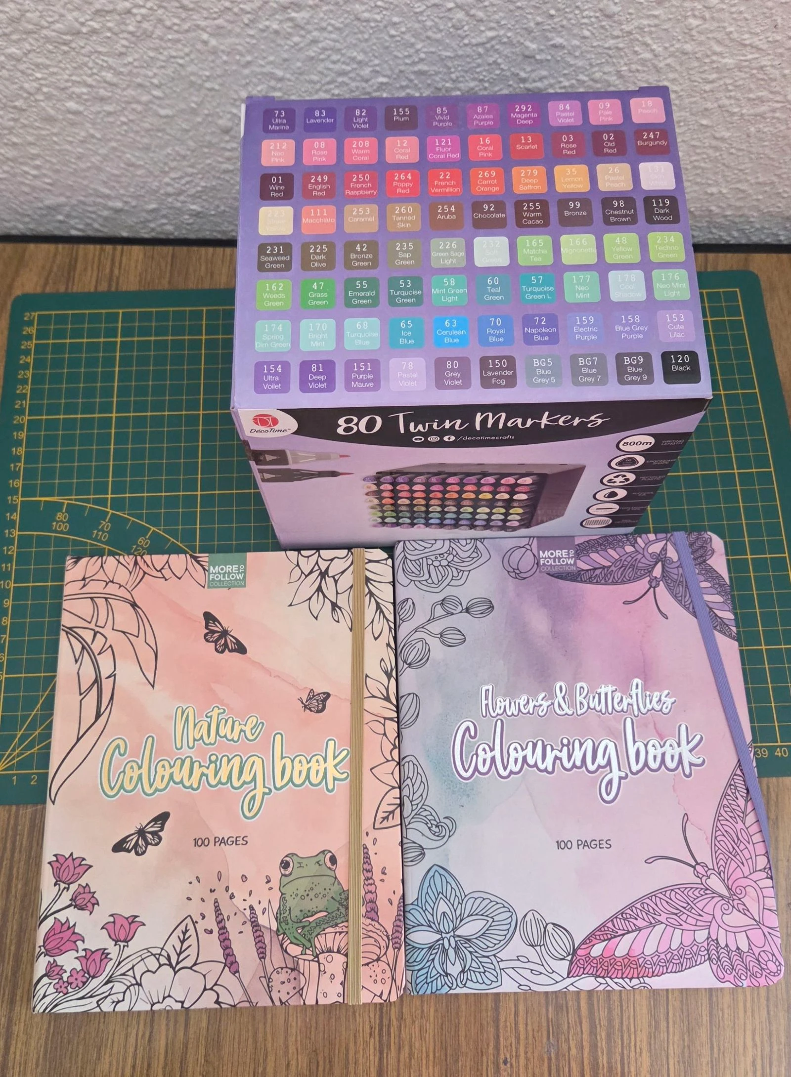 80 marqueurs double pointe + 2 livres à colorier – photo 2